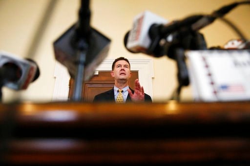 (AP Photo/Brynn Anderson). Alabama Secretary of State John Merrill speaks to the media before he certifies the results of the 2017 Special Election for U.S. Senator, Thursday, Dec. 28, 2017, in Montgomery, Ala. Democrat Doug Jones' historic victory ove...