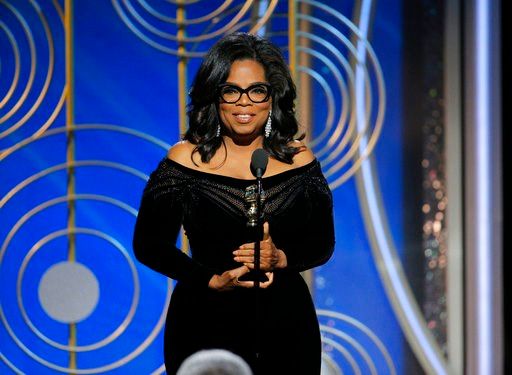 Winfrey says 'time is up' for abusive men in Globes speech