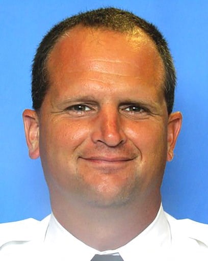 (Philadelphia Fire Department via AP). This undated photo provided by the Philadelphia Fire Department shows Lt. Matthew LeTourneau. The veteran firefighter was fatally injured Saturday, Jan. 6, 2018, when a burning row home collapsed in Philadelphia a...