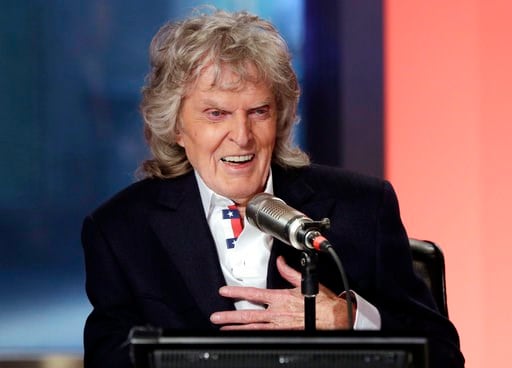(AP Photo/Richard Drew, File). FILE - In this May 29, 2015 file photo, cable television and radio personality Don Imus appears on his last "Imus in the Morning" program, on the Fox Business Network, in New York.  Imus, the cantankerous radio host whose...