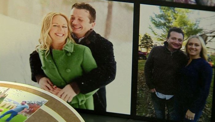 Lukasz Niec, 43, shown with his wife, Rachelle, was taken into custody last Tuesday. (Source: WOOD/CNN)