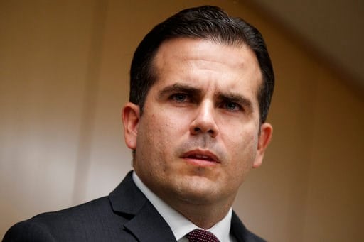 (AP Photo/Evan Vucci, File). FILE - In this Nov. 13, 2017 file photo, Puerto Rico Gov. Ricardo Rossello speaks during a news conference, in Washington. Rosello said on Monday, Jan. 22, 2018, that he is privatizing the island’s government-owned power co...