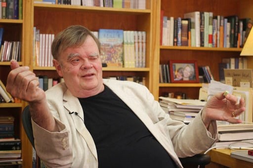 (AP Photo/Jeff Baenen, File). FILE - In this July 26, 2017 file photo, Garrison Keillor, creator and former host of, "A Prairie Home Companion," talks at his St. Paul, Minn., office. Minnesota Public Radio provided additional details of allegations of ...