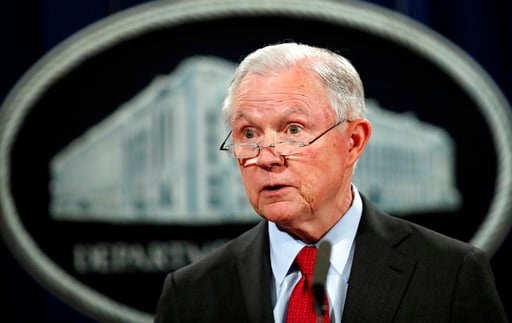 (AP Photo/Carolyn Kaster, File). In this Dec. 15, 2017, file photo, United States Attorney General Jeff Sessions speaks during a news conference at the Justice Department in Washington.