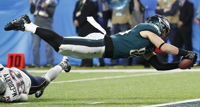 The Latest: Defense helps Eagles win 1,000-yard Super Bowl
