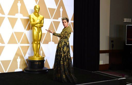 Man arrested, accused of stealing McDormand's Oscar trophy