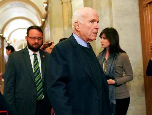 McCain daughter with her dad: 'No place I would rather be'