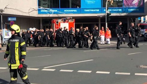 Germany seeks motive after van crashes into crowd, killing 2