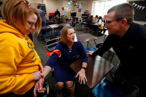Teachers acquire a new skill: how to stop the bleeding