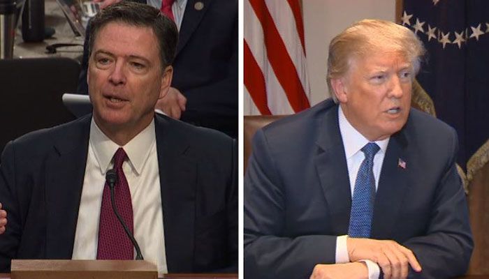 Comey: 'Possible' that Russians have leverage over Trump