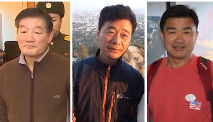 The Latest: Pompeo returning with 3 Americans detained in NK