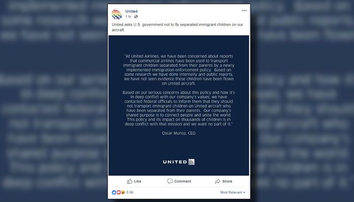 Airlines ask US not to put migrant children on flights