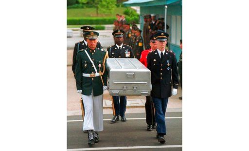 US moves 100 coffins to inter-Korean border for war remains