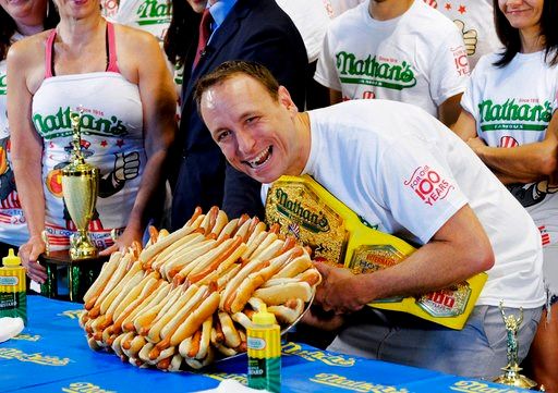The Latest: Judging errors cast confusion at hot dog contest
