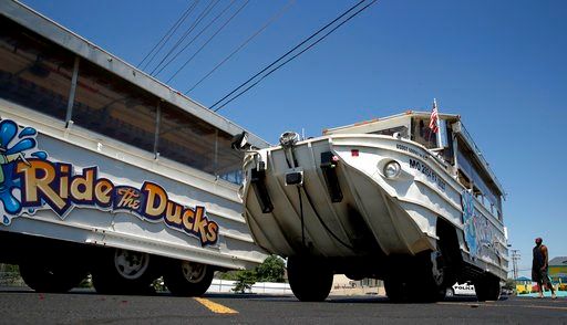Duck boat that sank in deadly accident is raised from lake